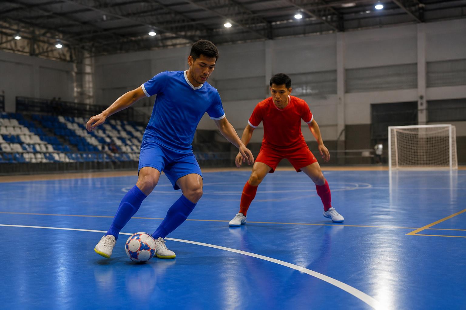 Match de futsal intense