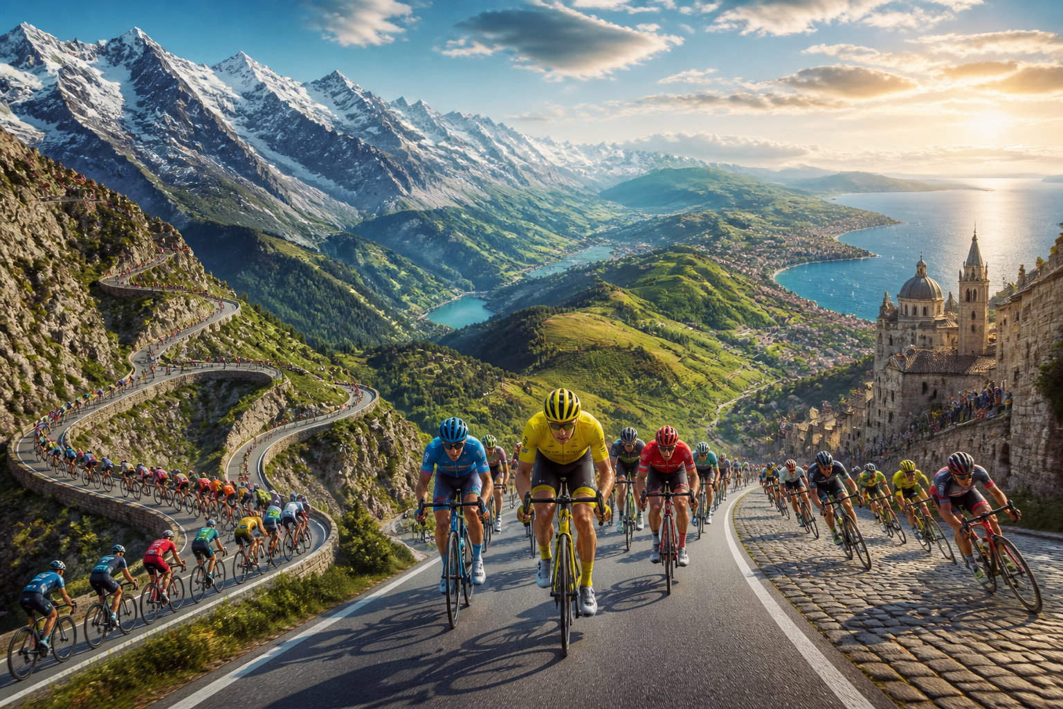 Le grand tour cycliste