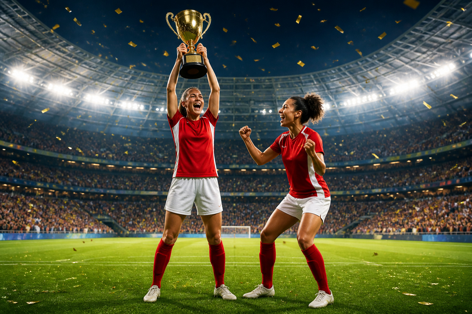 Victoire triomphale des footballeuses