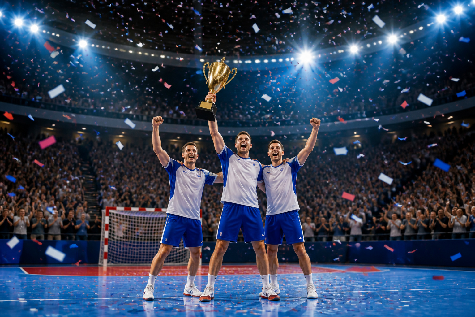 Victoire au championnat de handball