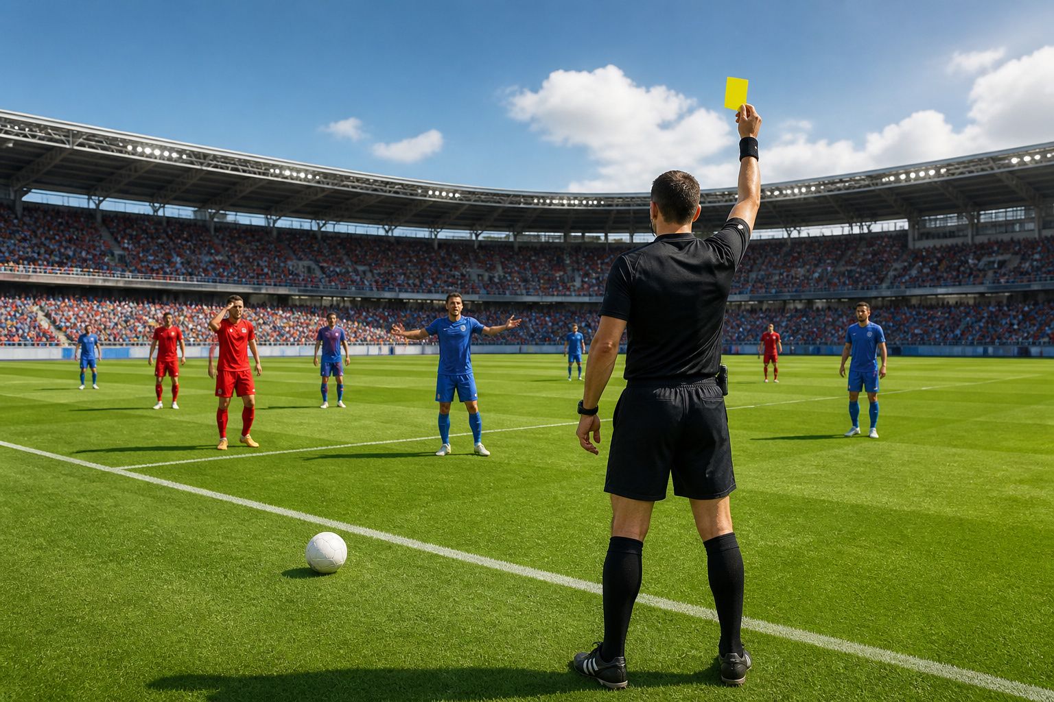 Carton jaune au football
