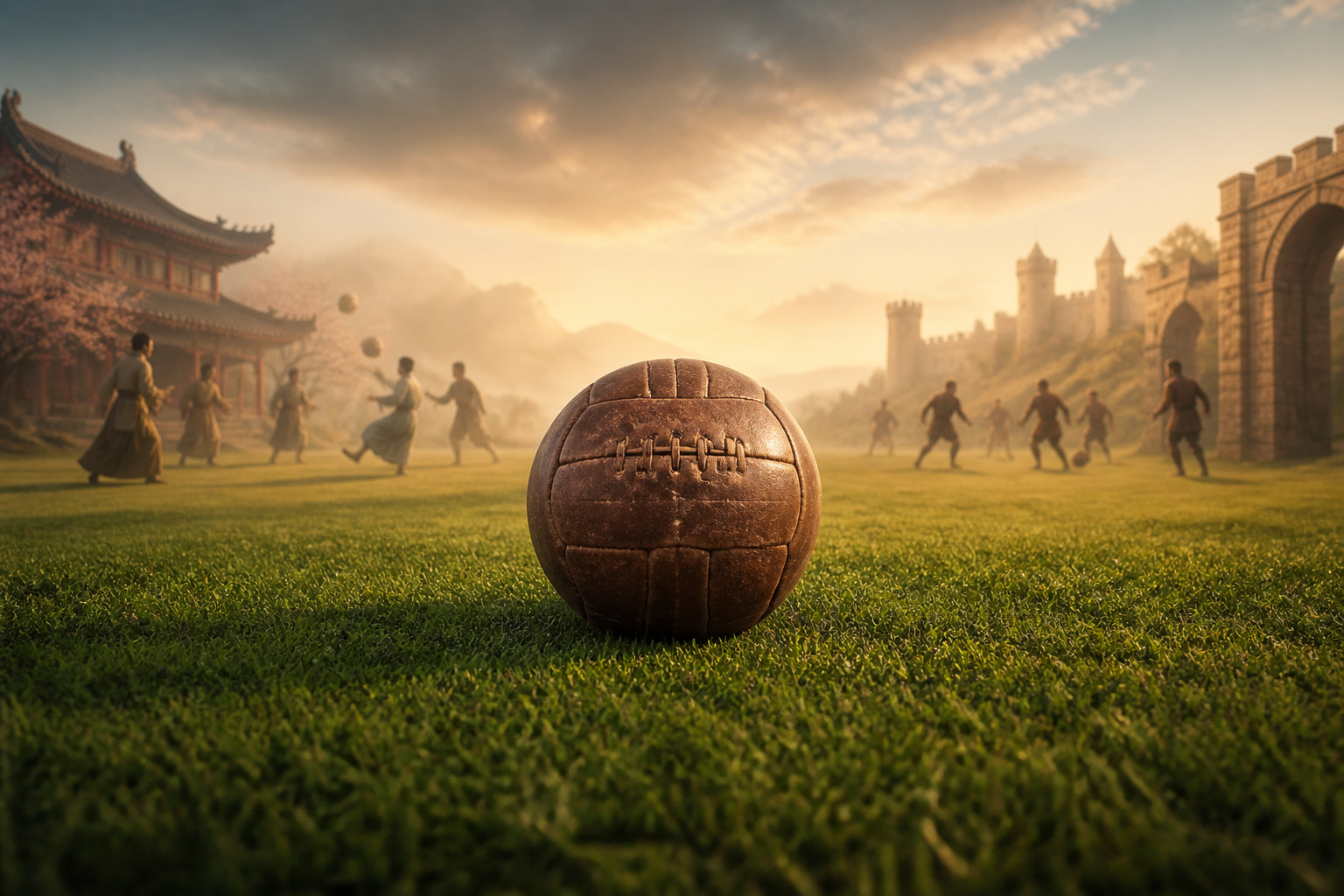 Ballon de football epoques traversees
